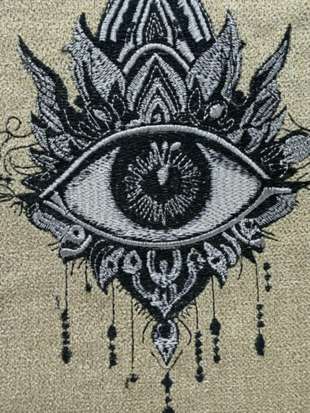 Homemade Enchanted Eye Oval Embroidery Art - Picture 4 of 5